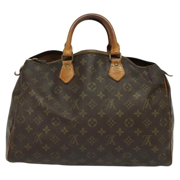 LOUIS VUITTON Monogram Speedy 35 Hand Bag M41524 LV Auth 135839 - Picture 3 of 16